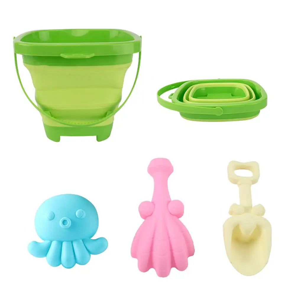 Children's Beach Toy Set, ATV, Sand Digging and Water Toy, Bucket, Hourglass, Shovel, Beach Sand Play Tool Toy