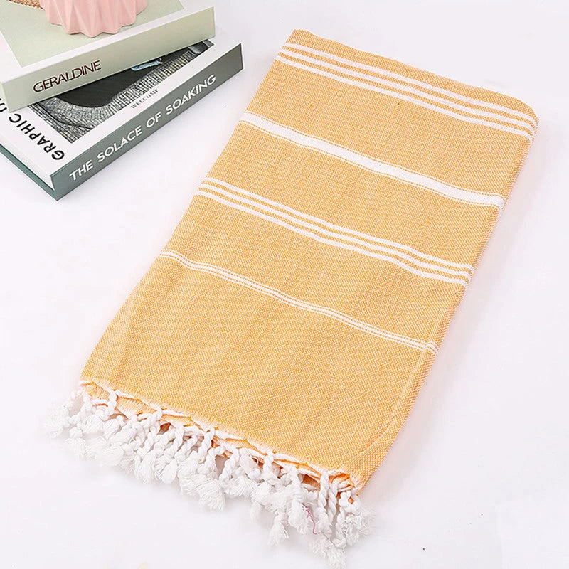 Cotton Turkish Beach Towels Extra Large Sand Free Quick Dry Clearance Swim Bath Camping  Towel Travel Blanket Adult Essentials