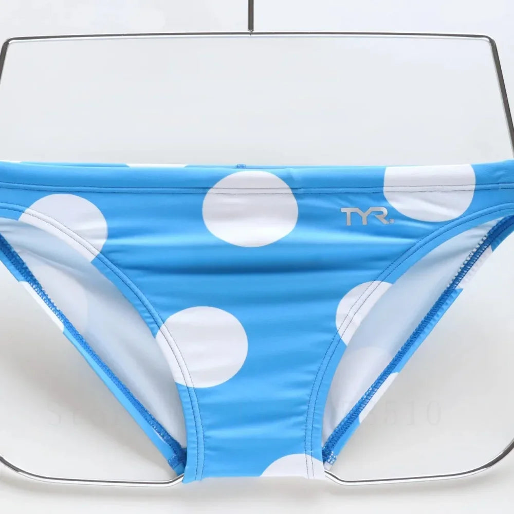 Men's Swimsuit Bikini with Elastic Drawstring Outdoor Sports Pool Training Quick-drying Briefs Team-specific Racing Underwear