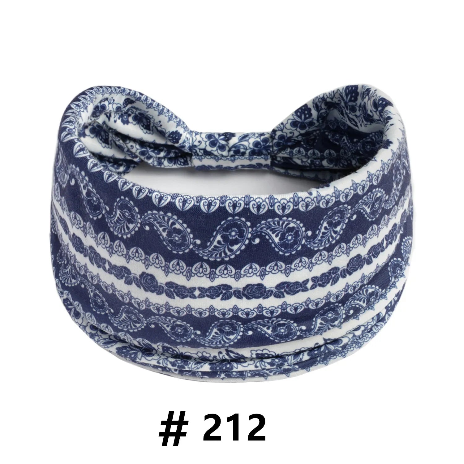 Boho African Headbands for Women Wide Cotton Turban Headwrap  Knot Elastic Hairbands Bandeau Sport Workout Yoga Hair Accessories