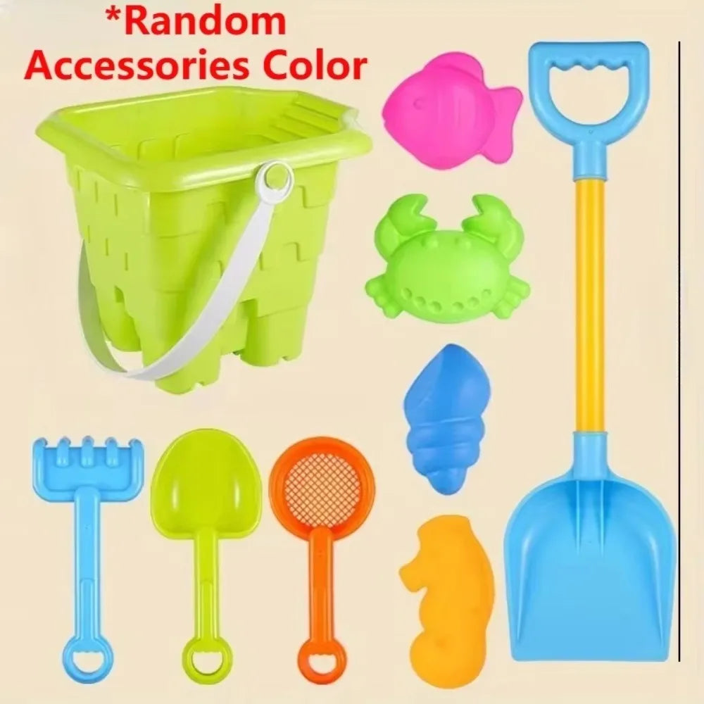 Children's Beach Toy Set Baby Playing In Water And Sand Large Sand Shovel Beach Bucket Sand Digging Tool Sand Toy Random Color