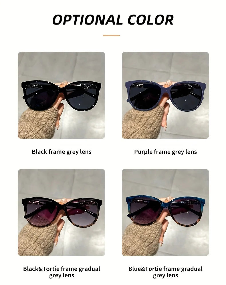 Women's Cat Eye Sunglasses Retro Butterfly Sunglasses Women's Fashion Mountaineering Sunglasses