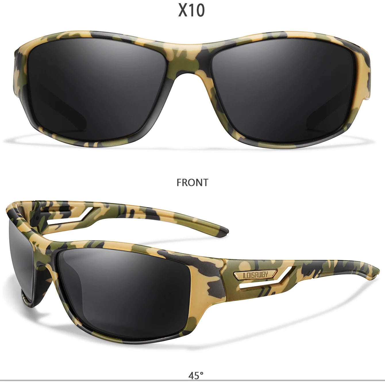 Luxury Square Vintage Polarized Cycling Sunglasses Men Women Fashion Travel Driving Fishing Sun Glasses Male Eyewear UV400