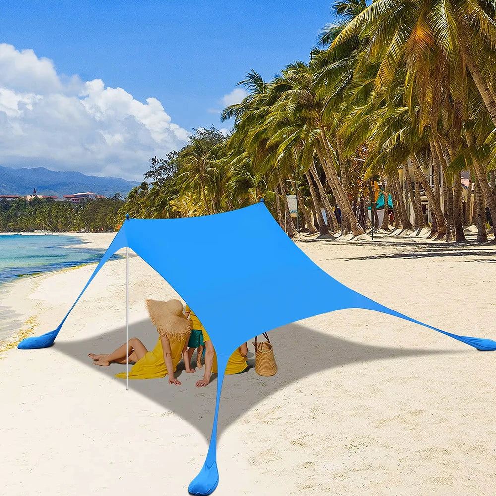Hot Sell Portable Lycra Beach Canopy Tent UV Protection Sunshade Easy Setup Outdoor Shelter for Camping Picnic Fishing shelter