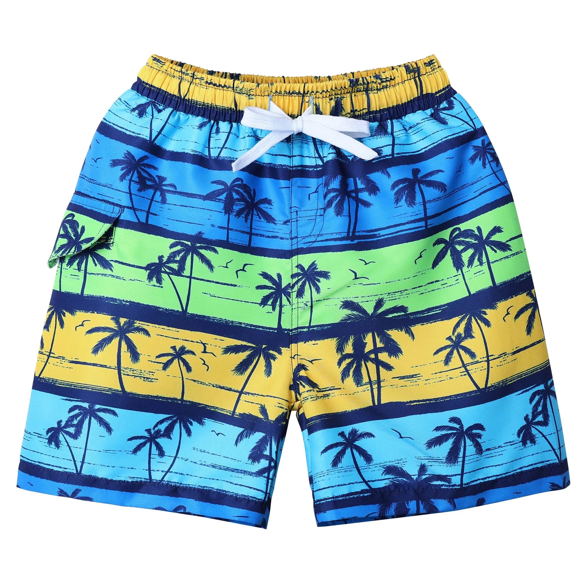 BAOHULU Kids Swim Shorts Cute Swimsuit Swimming Trunks Quick Dry Summer Swimwear Boys Beach Shorts Surf Board Male Clothing Pant