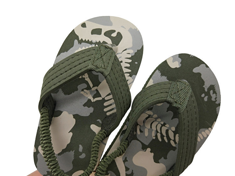 New Summer Children Beach Shoes Toddler Boy House Slippers Anti-slip Flip Flops Outdoor Sandals Kids Cartoon Water Shoes for Boy