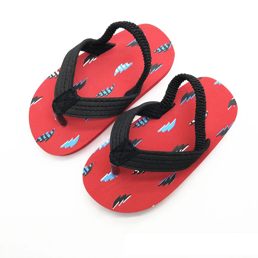 Casual Boys Girls Sandals Children Kids Shoes Rubber Breathable Soft Open Toe Beach Sandals Cute Summer Flip Flops Shoes