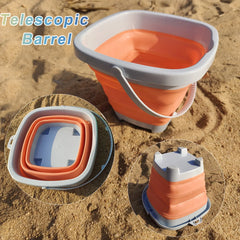 11PCS Beach Castle Bucket Sand Play Water Set Folding Bucket Summer Toys for Children Outdoor Travel Game Sandbox Accessories