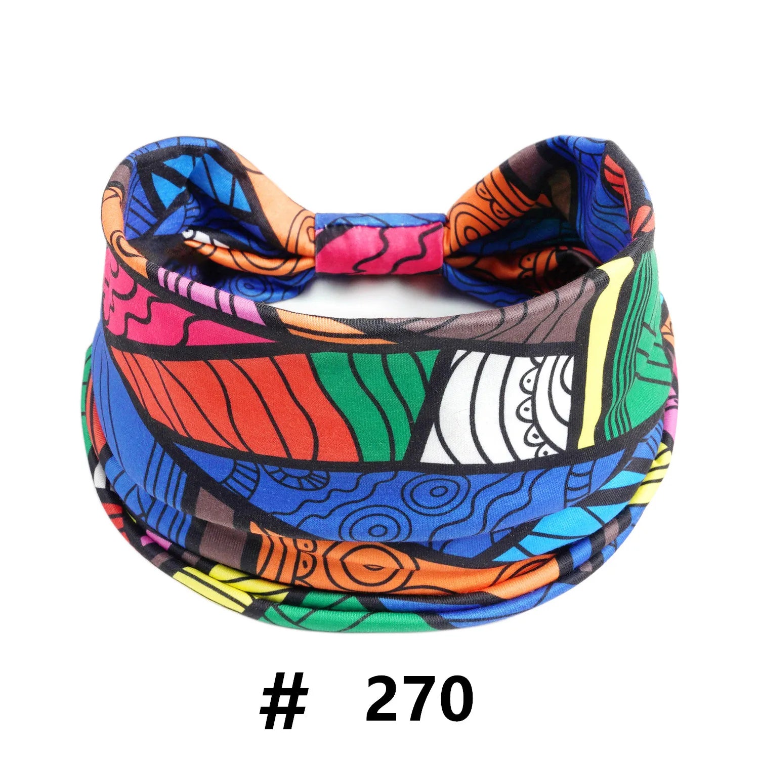 Boho African Headbands for Women Wide Cotton Turban Headwrap  Knot Elastic Hairbands Bandeau Sport Workout Yoga Hair Accessories