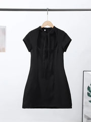Fashion Summer Hollow Out Women Dress Belt Zipper Hip Package Slimming Polka Dot Skirt Sexy Female Party Dress 2026