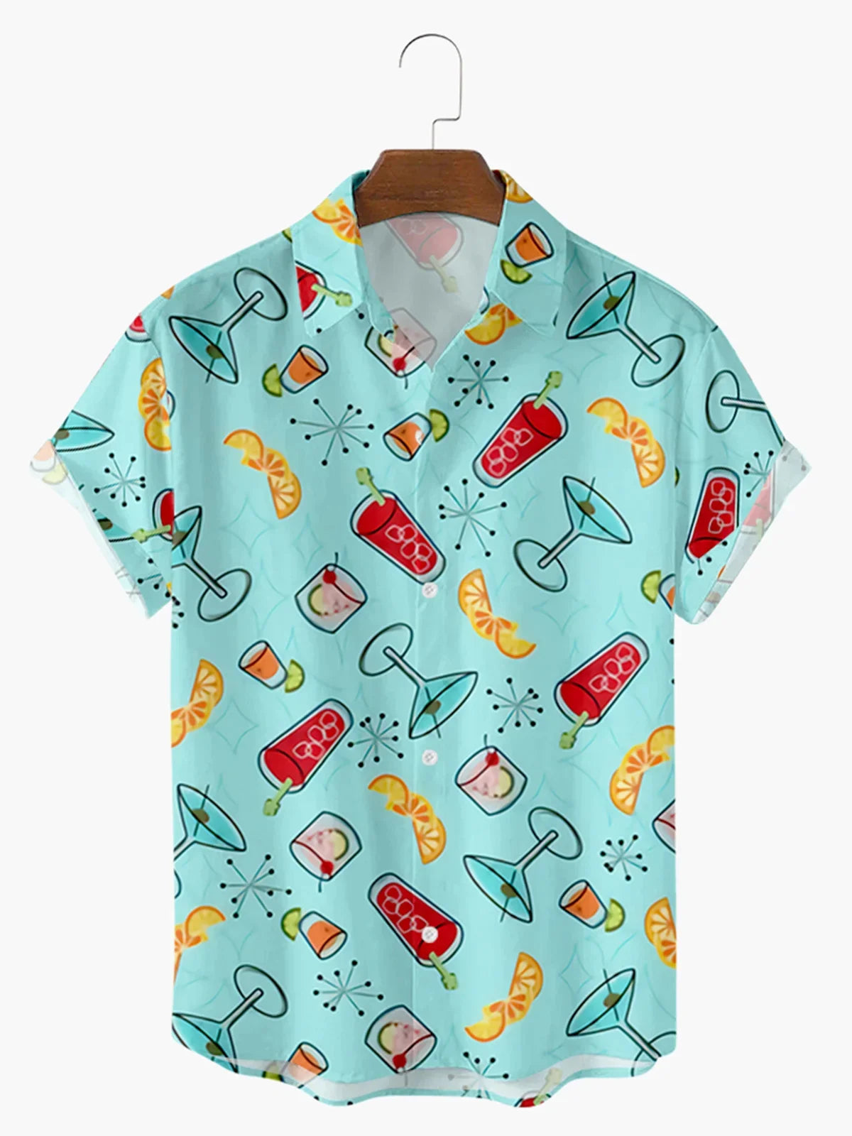 Men's Shirt 2024 Flower Pattern Short Sleeve Polo Neck Shirt Summer New Comfortable Fabric Hawaiian Shirt Plus Size XS-5XL