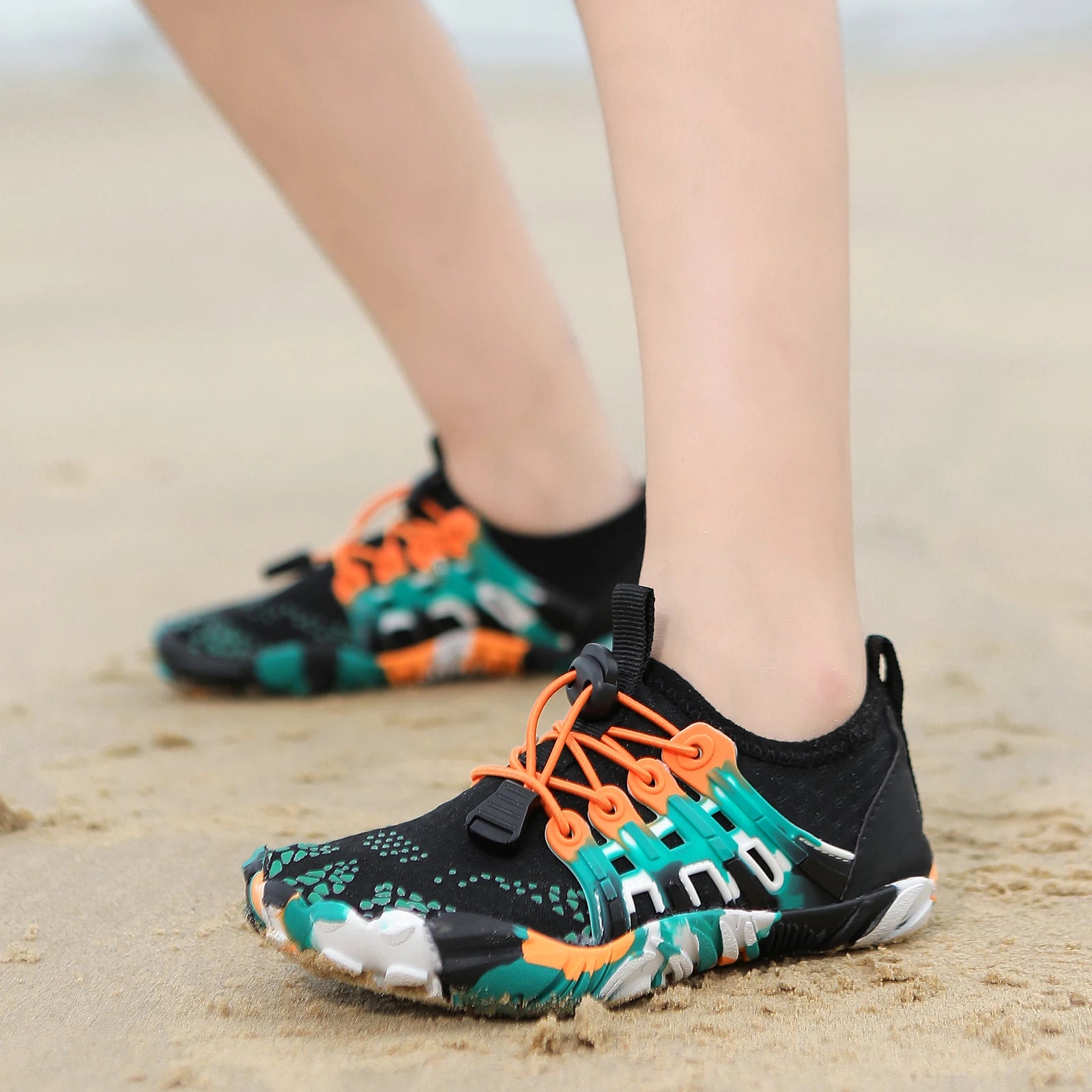 Children Outdoor Water Shoes Barefoot Aqua Five Fingers Sock Swimming Breathable Hiking Wading Beach Outdoor Upstream Sneakers