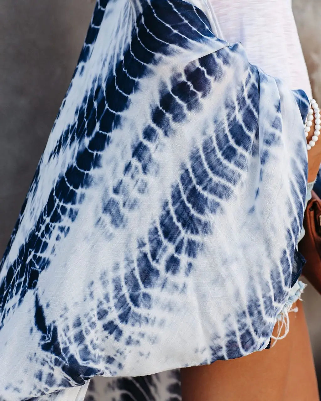 Women's Boho Stripe Tie Dye Swimsuit Cover Up with Belt Tunic Sarong Cardigan Dress Bikini Cover-ups Beach Wear Kimono