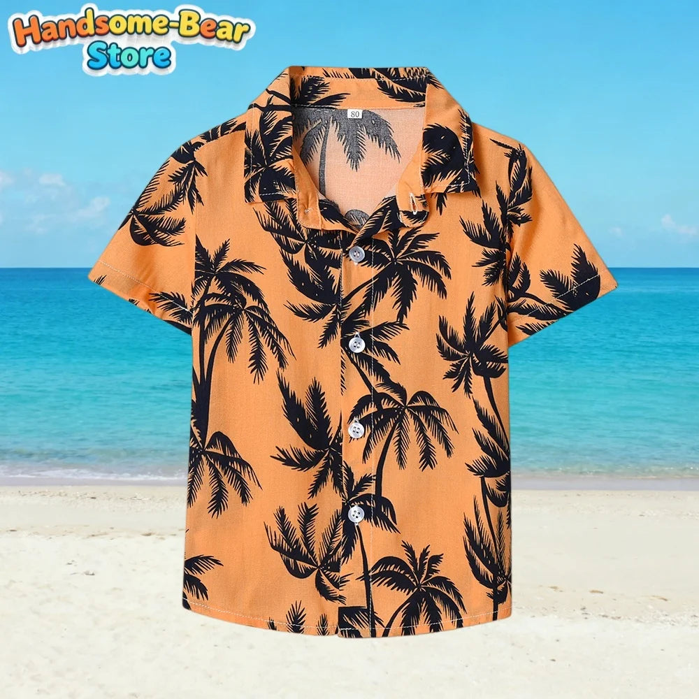 Hawaiian New Kids' Shirt Fashion Pattern 3D Print Shirt Summer Holiday Casual Harajuku t-Shirt Outdoors Simple Boys Girls Shirts