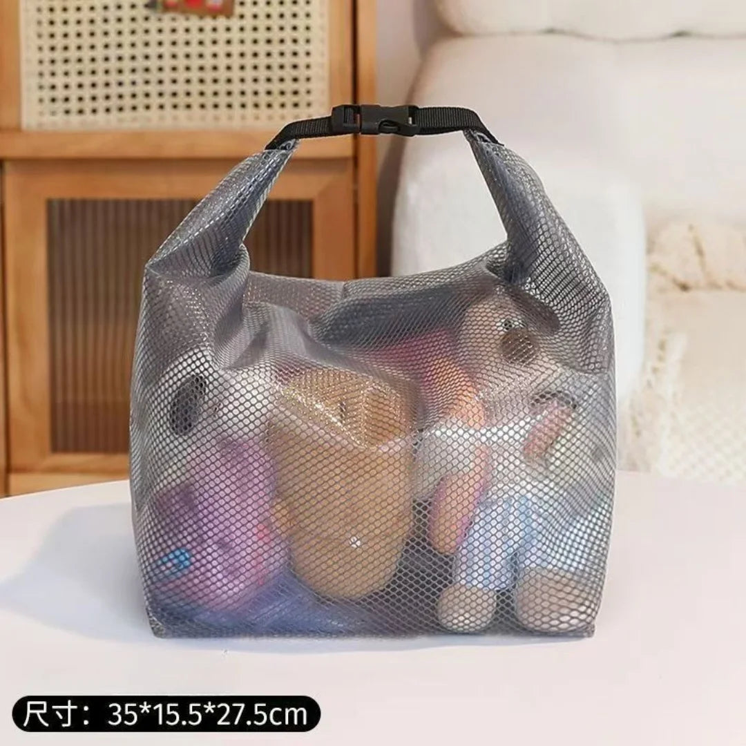 Waterproof Mesh Shower Caddy Tote Large Capacity Portable Toiletry Bag for Gym Beach Swimming Pool Travel Bathroom Storage Gifts