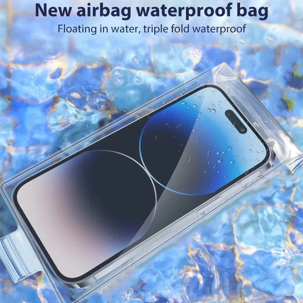 Underwater Waterproof Bag Transparent Mobile Phones Pouch Bags Universal Summer Swimming Phone Protector Case for iPhone Samsung
