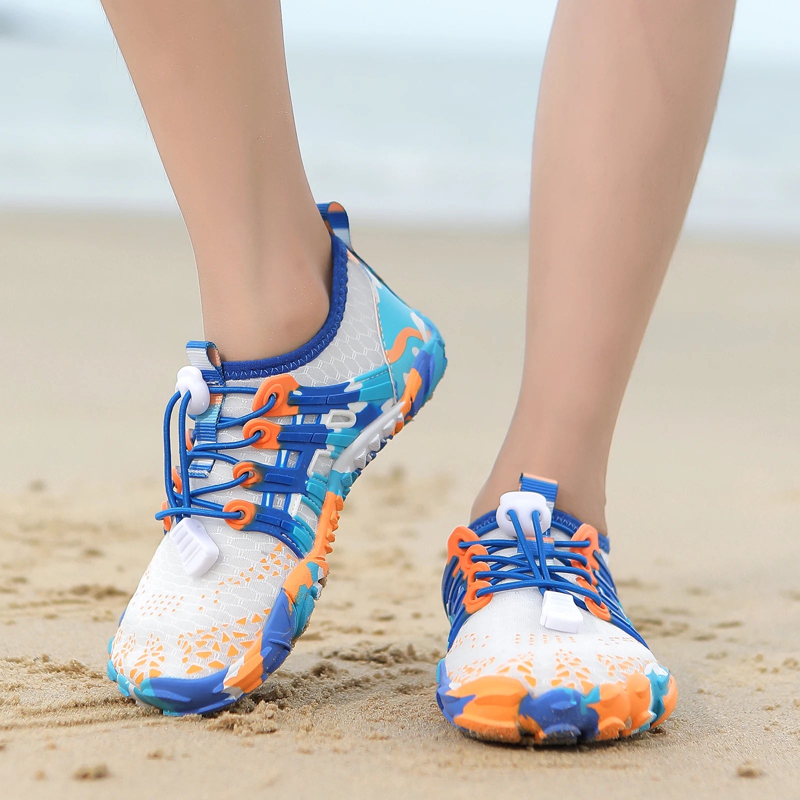 Children Outdoor Water Shoes Barefoot Aqua Five Fingers Sock Swimming Breathable Hiking Wading Beach Outdoor Upstream Sneakers