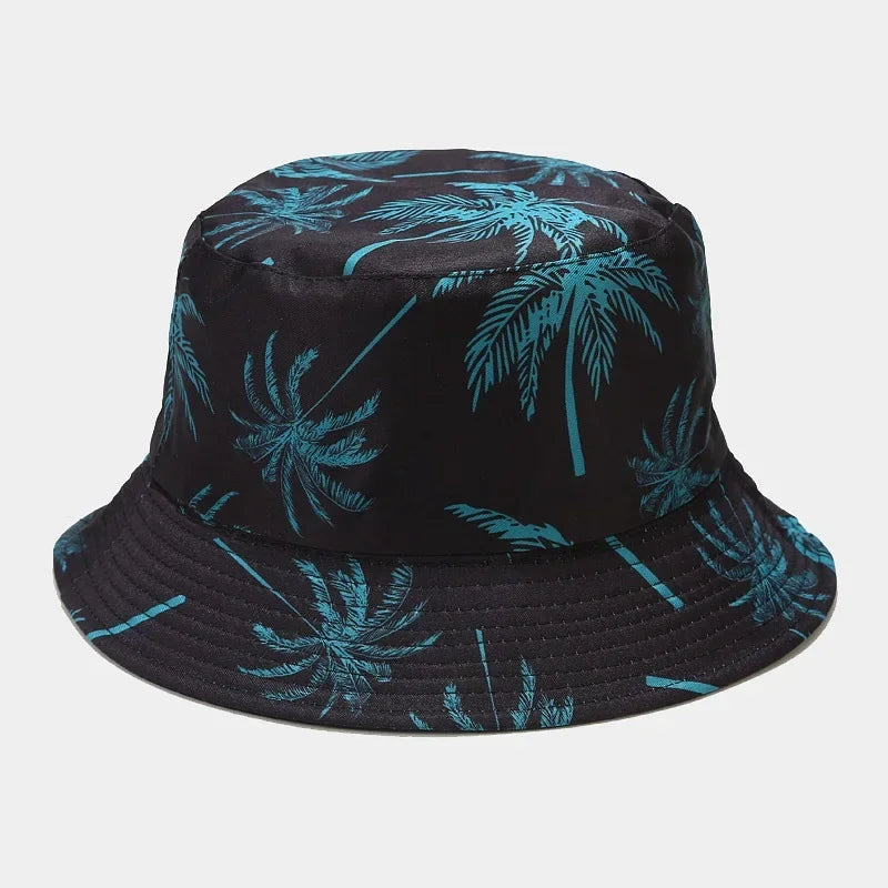Spring/Summer Sun-Protect Hat Bob Women Fashion Print Bucket Hat Unisex Fisherman Hat Men's Leisure Basin Cap Outdoor Casual Cap