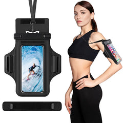 HAISSKY Armband Mobile Phone Waterproof Pouch For iPhone 17 16 15 14 13 12 Pro Max 15 Plus Swimming Surfing Diving Arm Phone Bag