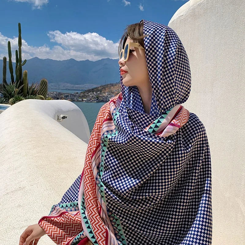 20 Styles 90x180cm Cotton Linen Summer Beach Dress Bikini Cover-ups Sarong Wrap Scarf Women Brazilian Swimsuit Bathing Cover Up