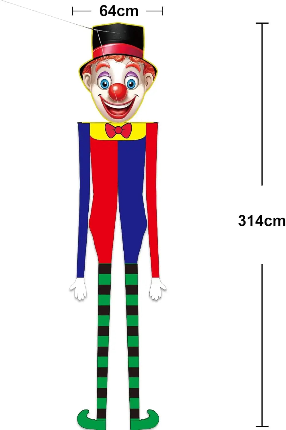 New Outdoor Fun Sports 124Inch Power Single Line Kite For Beginner With Handle And String  Good Flying