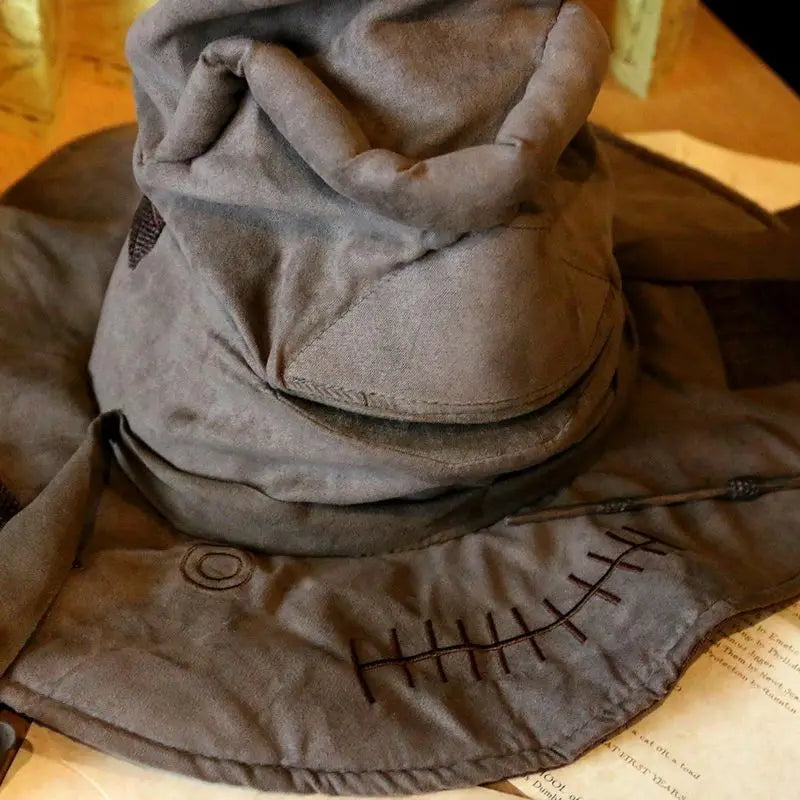 Fashion Movies Witch Wizard Hat Potters Sorting Hat Leather Halloween Party Props Dress Up Hat Men Cosplay Costume Accessories