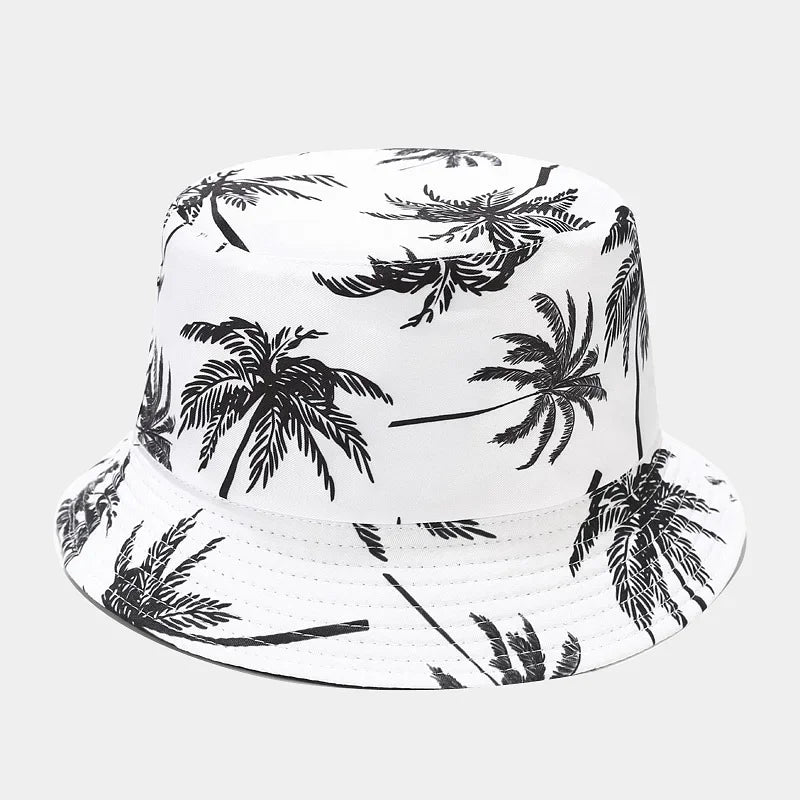 Spring/Summer Sun-Protect Hat Bob Women Fashion Print Bucket Hat Unisex Fisherman Hat Men's Leisure Basin Cap Outdoor Casual Cap
