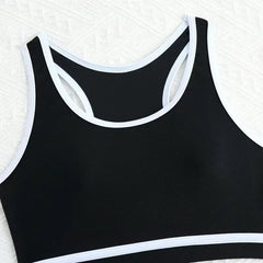 2026 Black Girls Swimsuit High Waist Bikini Kids Swimwear Female Children's Bathers Bathing Swimming Swim Suit Summer Beachwear