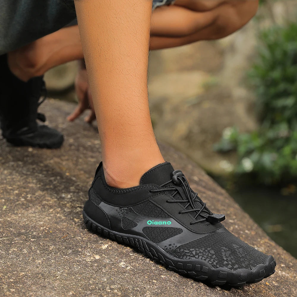 Oiaano Unisex Man Woman Shoes Anti-Non Slip Durable Black Water Barefoot Soft Sole Light Breathable Sport Outdoor Walk Running
