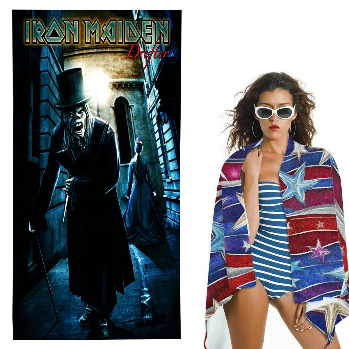 Iron Maiden Killers Album Microfiber Beach Towel Quick Dry Super Absorbent Sand Free Soft Oversized Bath Towels Gym Sports Towel
