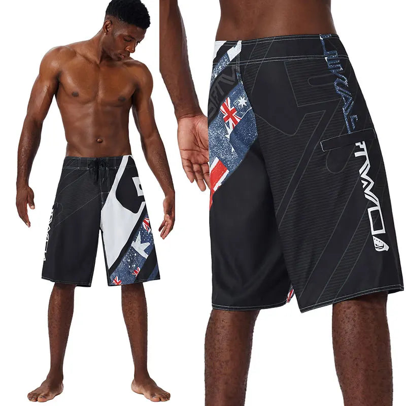 Summer Quick Drying Men Surf Beach Shorts Fitness Muscle High Quality Water Sports Men Beach Shorts  swimshorts  bermuda homme