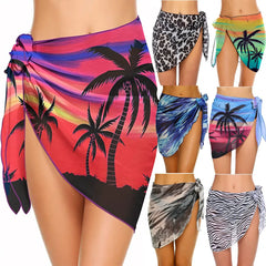 Chiffon Womens Sarongs Wrap Skirt Coverups Wrap Sheer Chiffon Swimsuit Scarf Cover Short Sarongs Beach Short Cover Beach Bikini