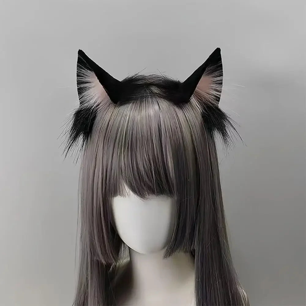 1PC Halloween Cat Ear Cosplay Headband For Women 2026 New Style Cute Hairband For Halloween Christmas Cosplay Party Costume