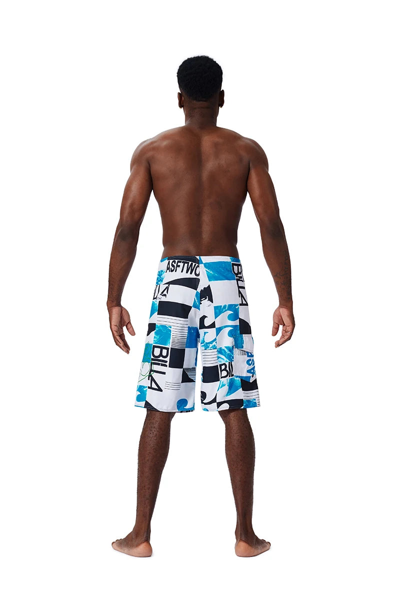 Summer New Fashion Trend Mens Beach Shorts Bermuda Phantom  Quick Dry Swimwear Casual Print Diving Surfwear men swimming shorts