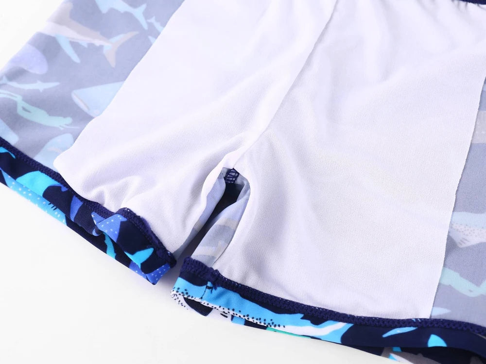 Kids Swimming Suits Children Swimsuit Boys Swimwear Set Cartoon Beachwear Surf Bathing Outfits for 4 5 6 7 8 9 10 11 12 13 Years
