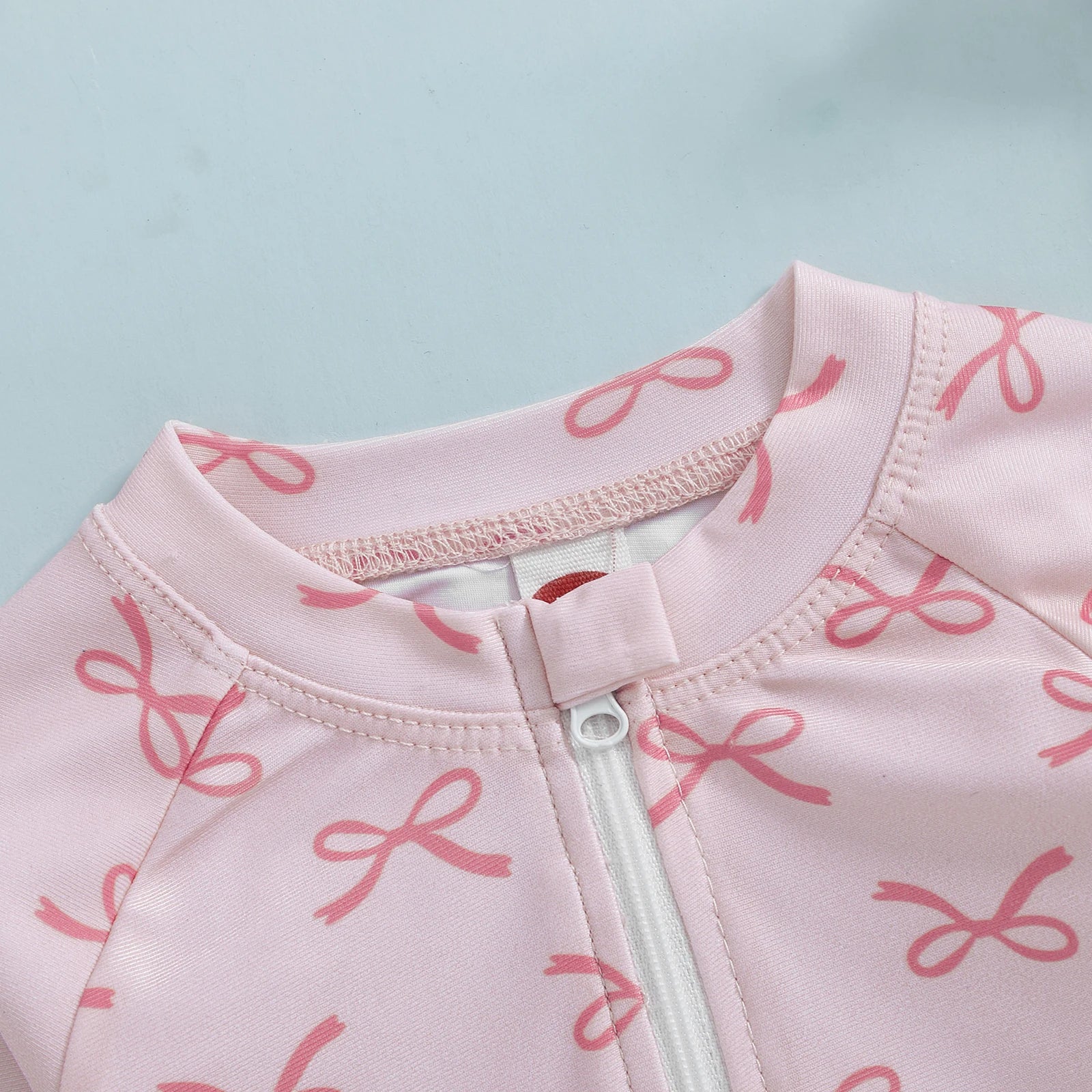 Toddler Baby Girl Rash Guard Swimsuit with Sun Hat 2 Piece Beachwear Children Long Sleeve Bow/Cherry Print Bathing Suit Swimwear