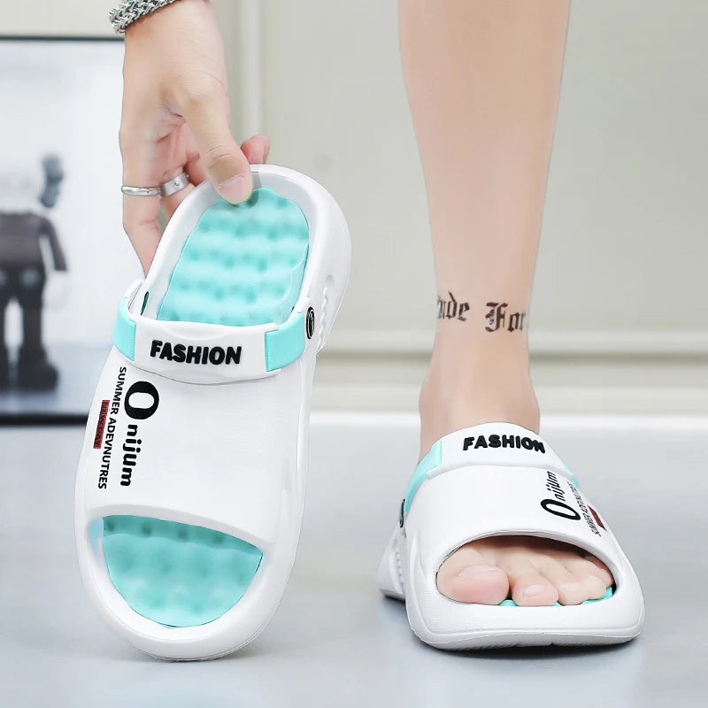 Men Slippers New Summer EVA Soft-soled Platform Slides Sandals Indoor Outdoor Walking Beach Shoes Flip Flops Mens Shoes