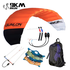 9KM 3.6m~4.5m 4 Line Power Kite Professional Parafoil Traction Kite with Bar Kitesurfing Equipment for TURNING JUMPING