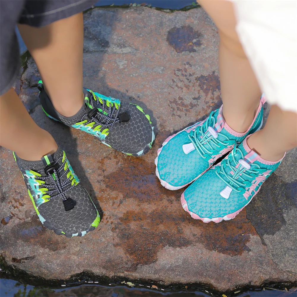 Children Outdoor Water Shoes Barefoot Aqua Five Fingers Sock Swimming Breathable Hiking Wading Beach Outdoor Upstream Sneakers