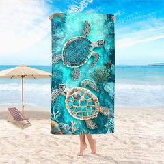 1pc Extra Large Quick Dry Sand Free Lightweight Microfiber Beach Towel , Ideal for Travel, Outdoor, Swim, Pool, Yoga, Surf