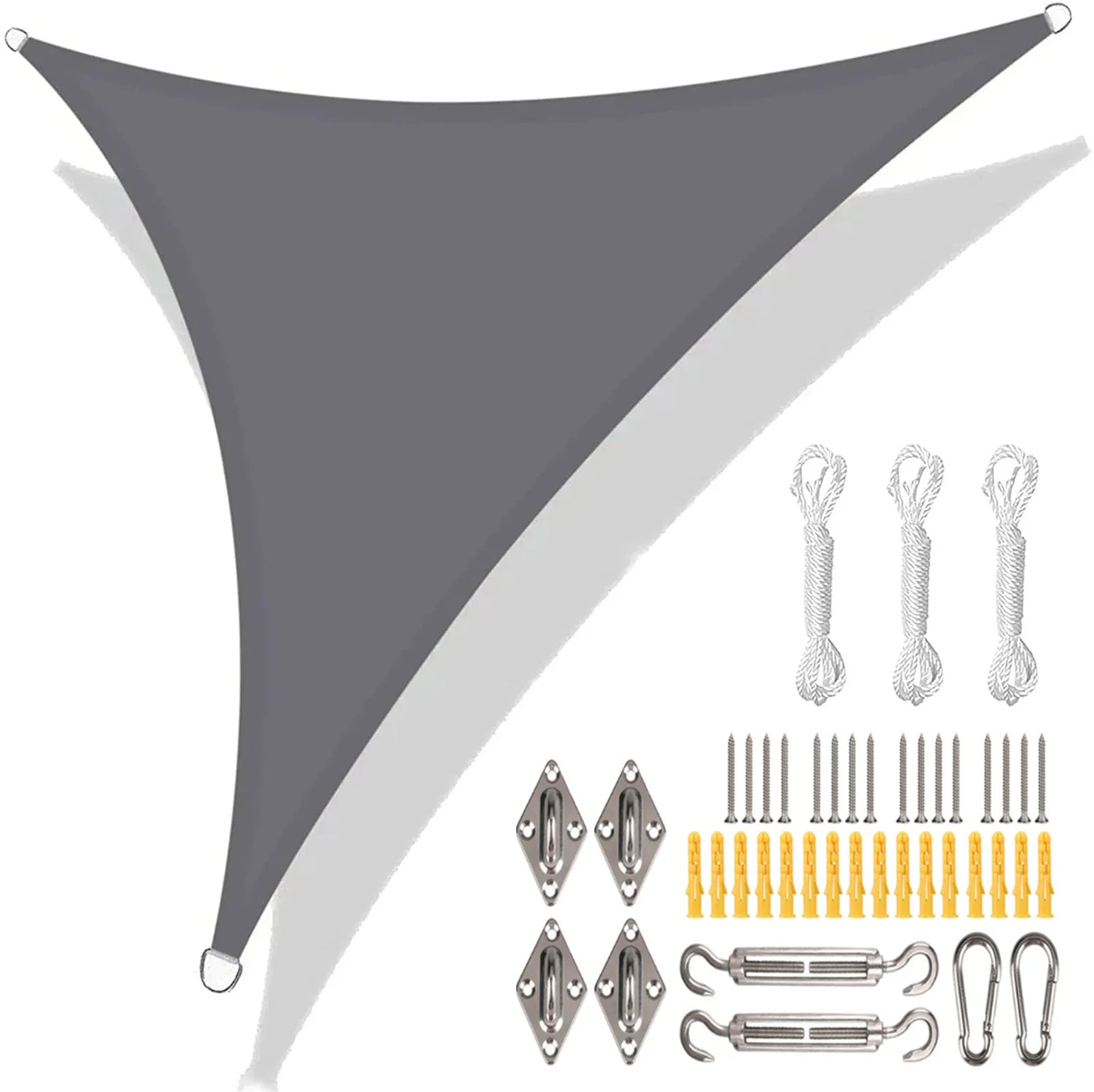 5x5x5/3x3x3M/2x2x2M Waterproof Triangle Sun Shade Sail Canopy For Outdoor Garden Patio Backyard Camping Tents Pool Shade Cloth