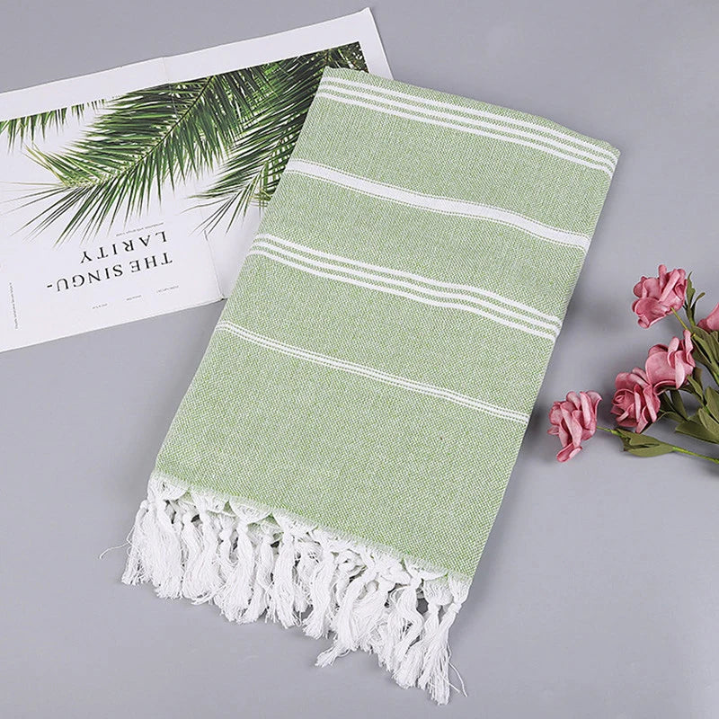 Turkish Beach Towel100x180cm100% Cotton Sand Free Quick Dry Swim Towel Extra Large Light Travel for Adults Beach Towel