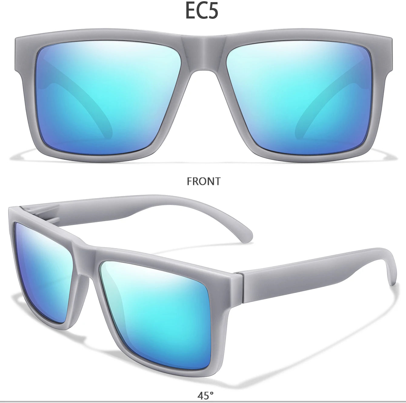 Luxury Square Vintage Polarized Cycling Sunglasses Men Women Fashion Travel Driving Fishing Sun Glasses Male Eyewear UV400