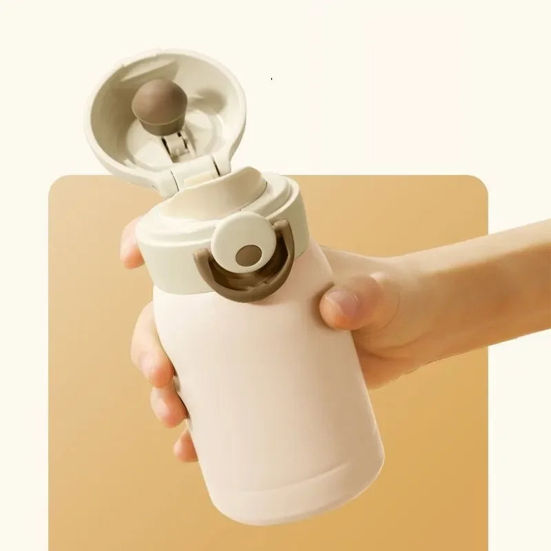 Mini Thermos Cup 220ml/350ml Pocket Cup Stainless Steel Thermal Coffee Mug Vacuum Flask Insulated Hot Water Bottle Kids Gift