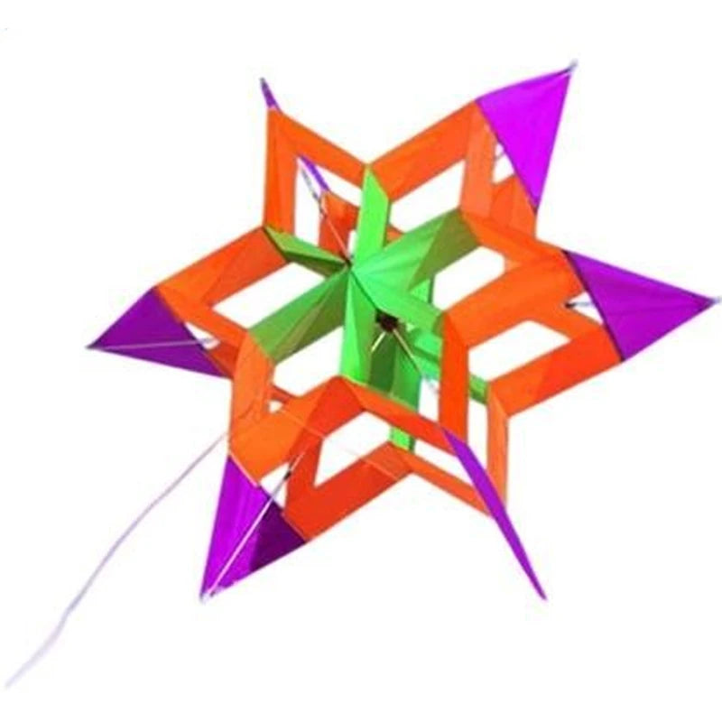 Colorful 3D Lotus Flower Kite for Kids Adults Easy to Fly Flower Kites with Flying Line Outdoor Toy for Picnic Beach Park Travel