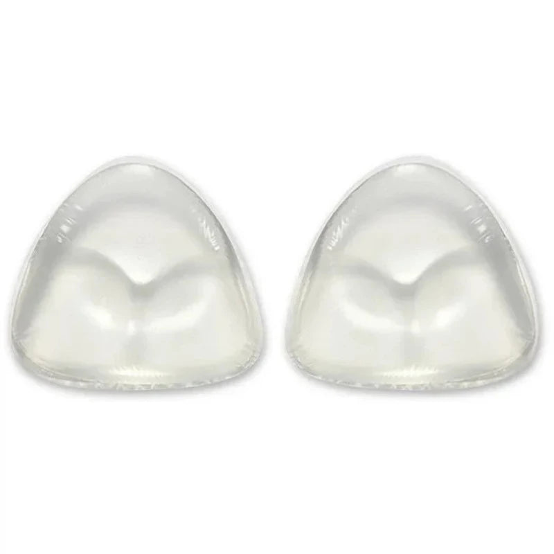 2pcs Silicone Bra Inserts Breast Pads Sticky Push-up Women Bra Cup Thicker Nipple Cover Patch Bikini Inserts for Swimsuit Gifts
