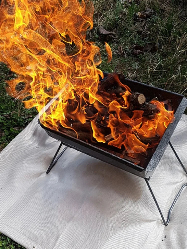 Outdoor Camping Fireproof Cloth Picnic Barbecue Insulation Mat Flame Retardant High Temperature Fire Blanket Fiberglass Mat