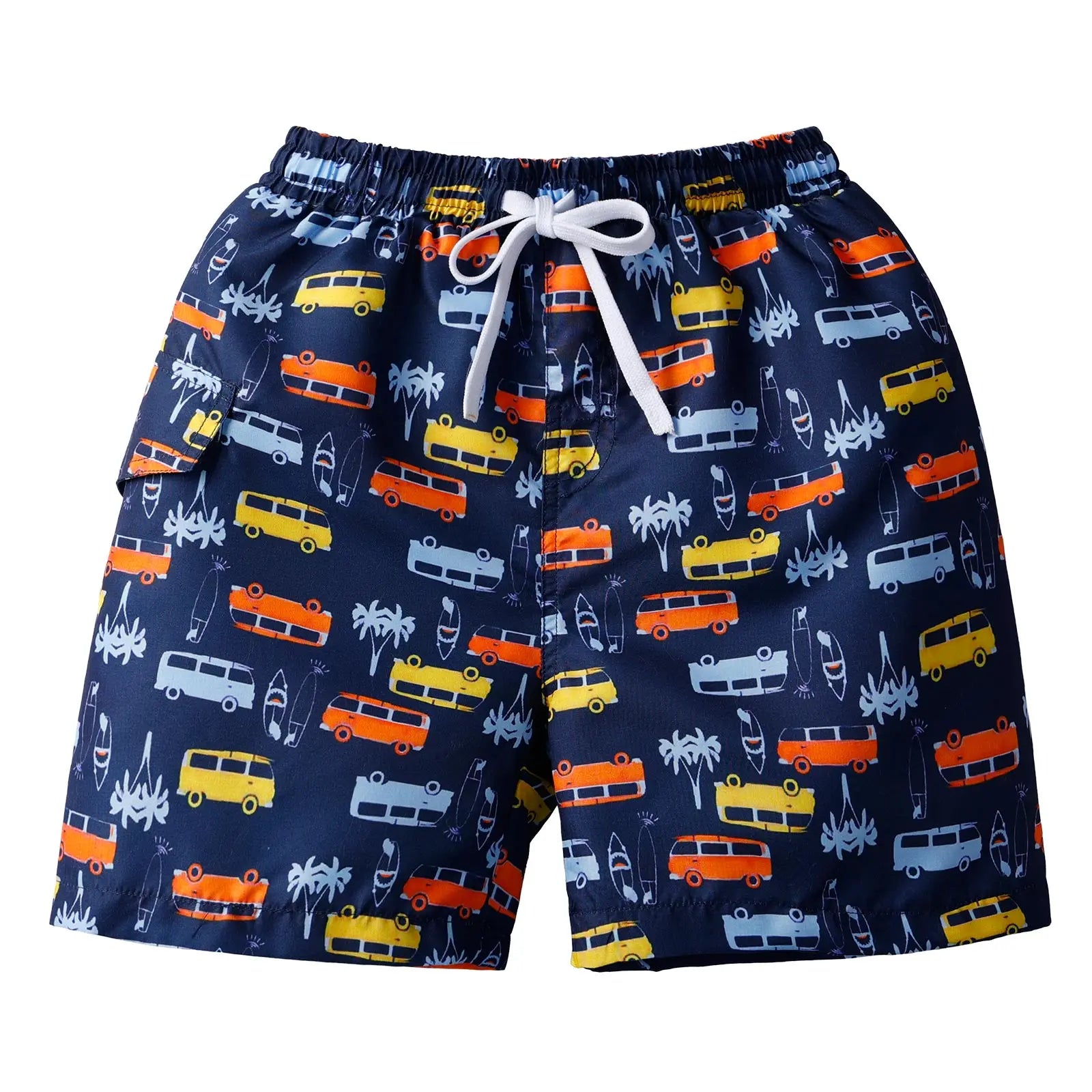 BAOHULU Kids Swim Shorts Cute Swimsuit Swimming Trunks Quick Dry Summer Swimwear Boys Beach Shorts Surf Board Male Clothing Pant