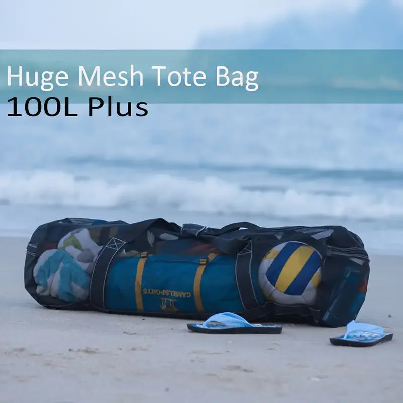 100L Extra Large Capacity Mesh Diving Bag Surfing Snorkeling Fins Equipment Storage Dry Bag Beach Swimming Duffle Bag
