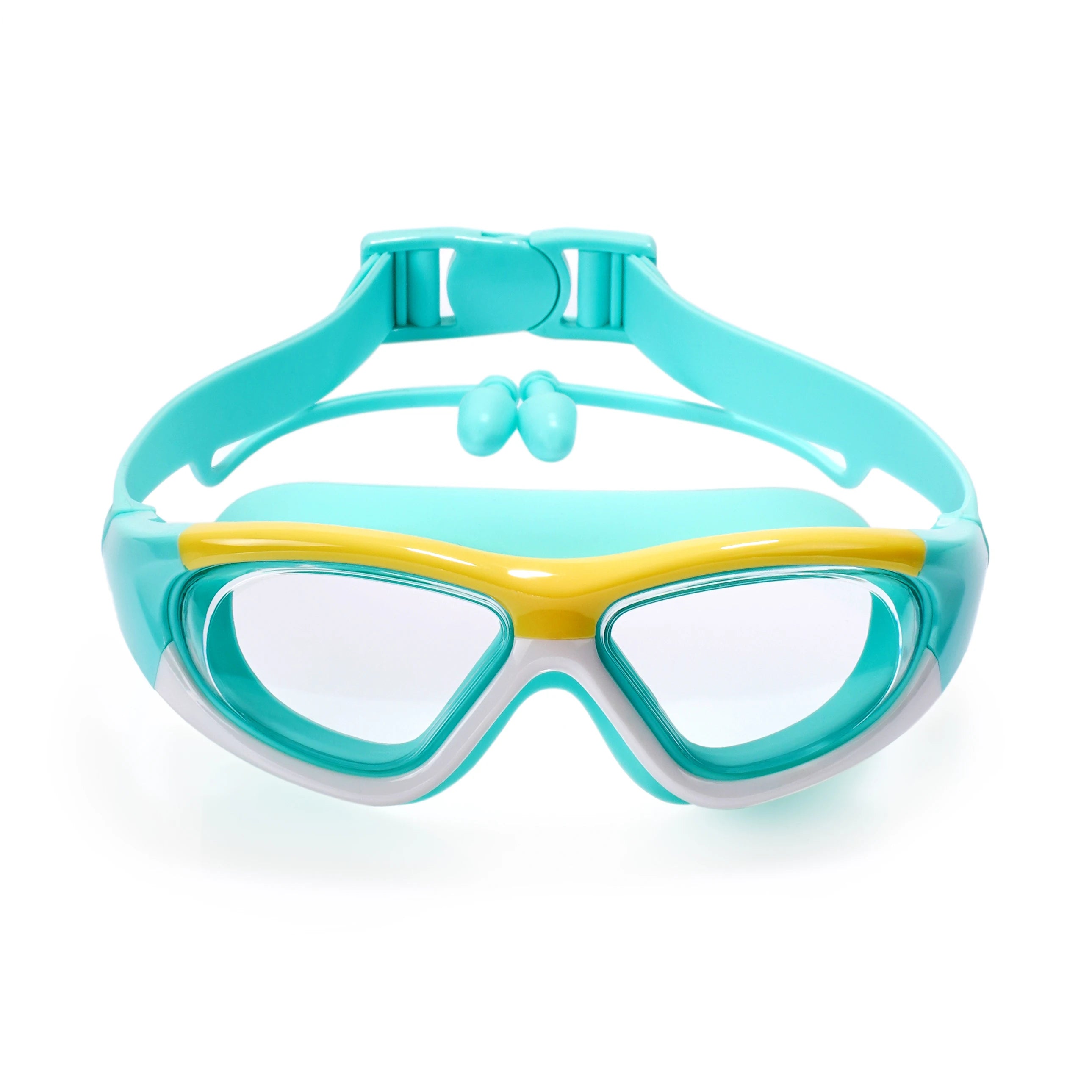 High-Definition Children's Swimming Goggles for Boys and Girls, Anti-Fog Swimming Goggles, Large-Frame Goggles, Comfortable Silicone Goggles